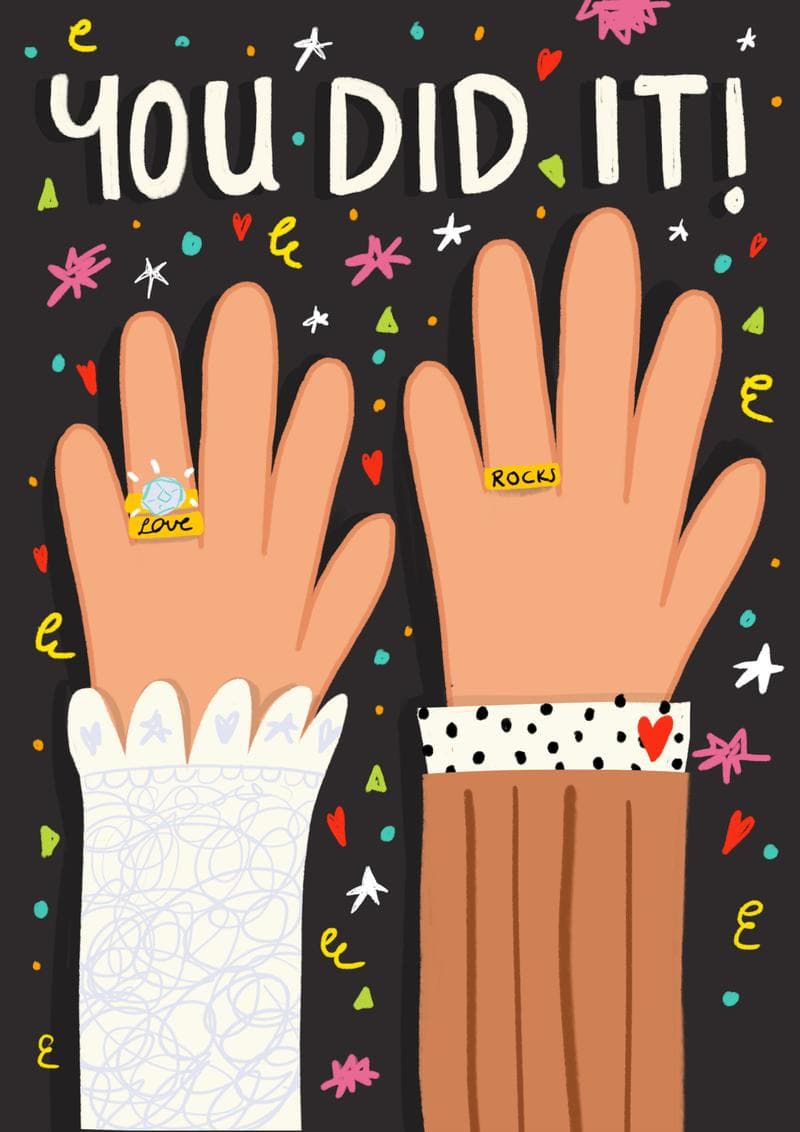 You Did It Wedding Celebration Card
