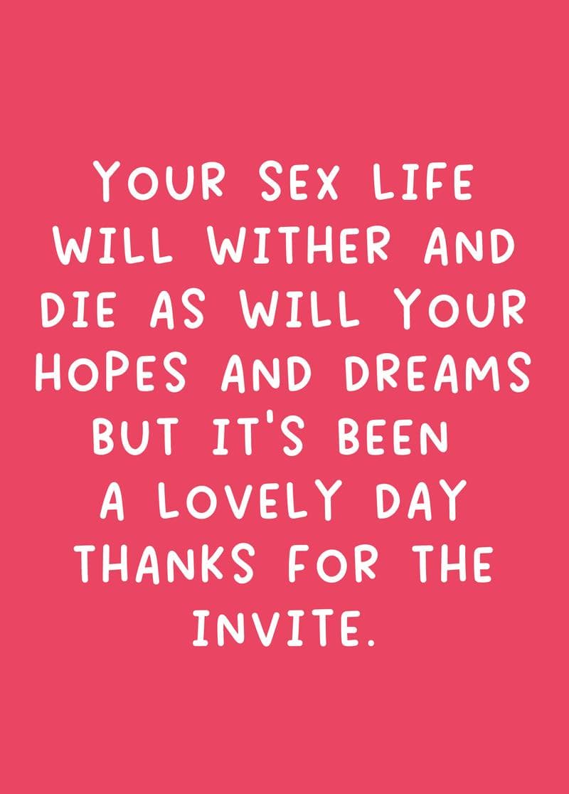 Thanks for the Invite Wedding Card