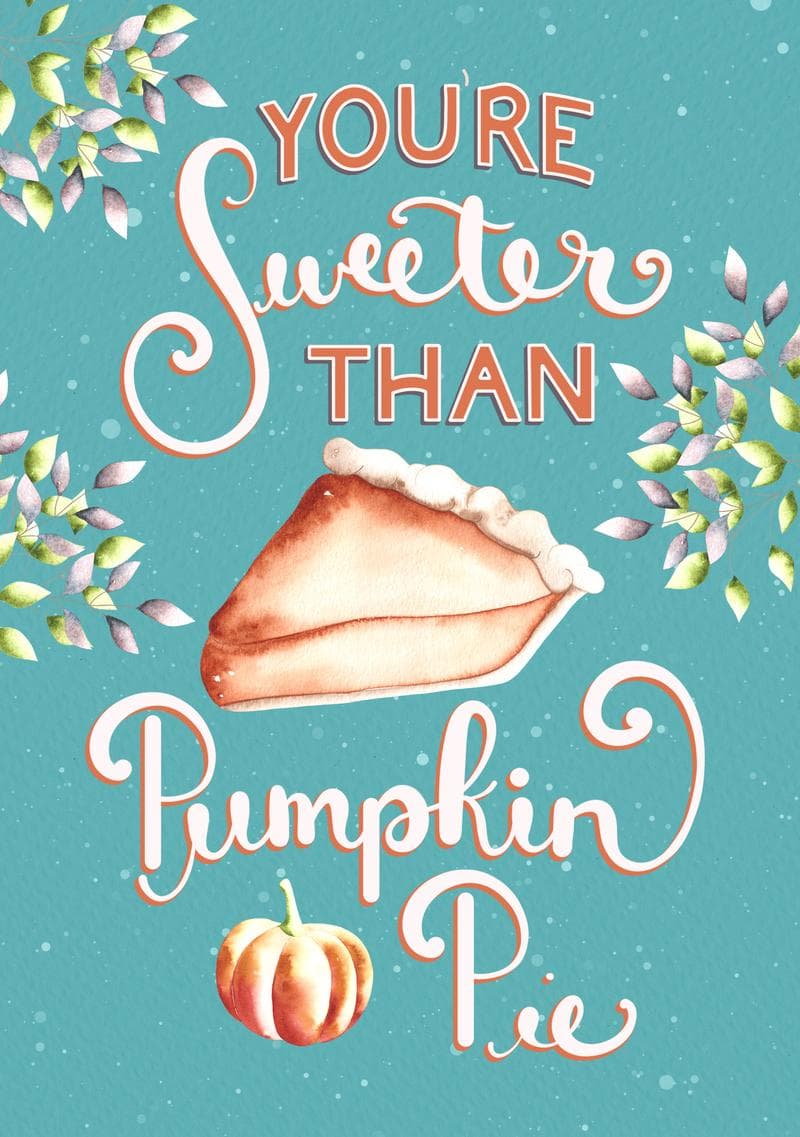 Sweeter Than Pumpkin Pie card