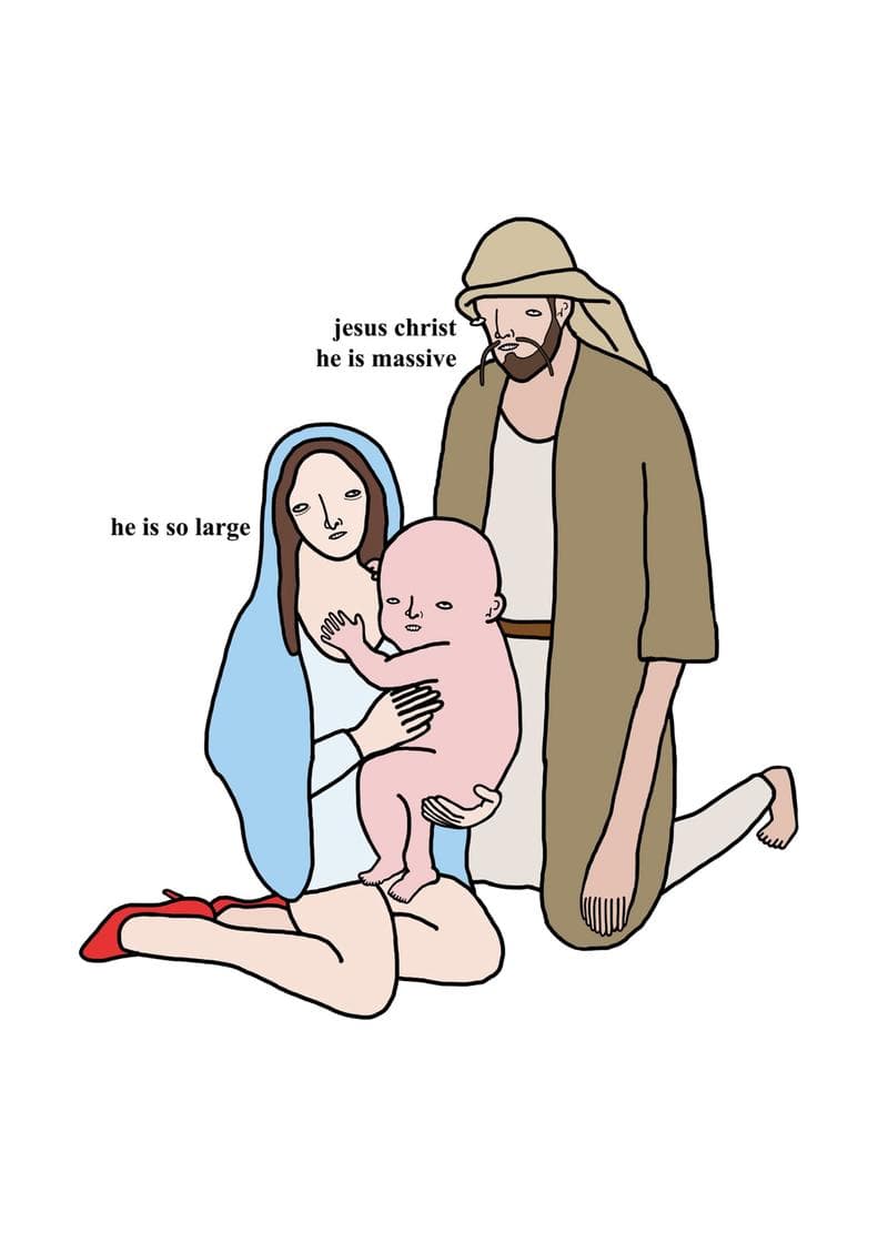 Jesus Mary Joseph card