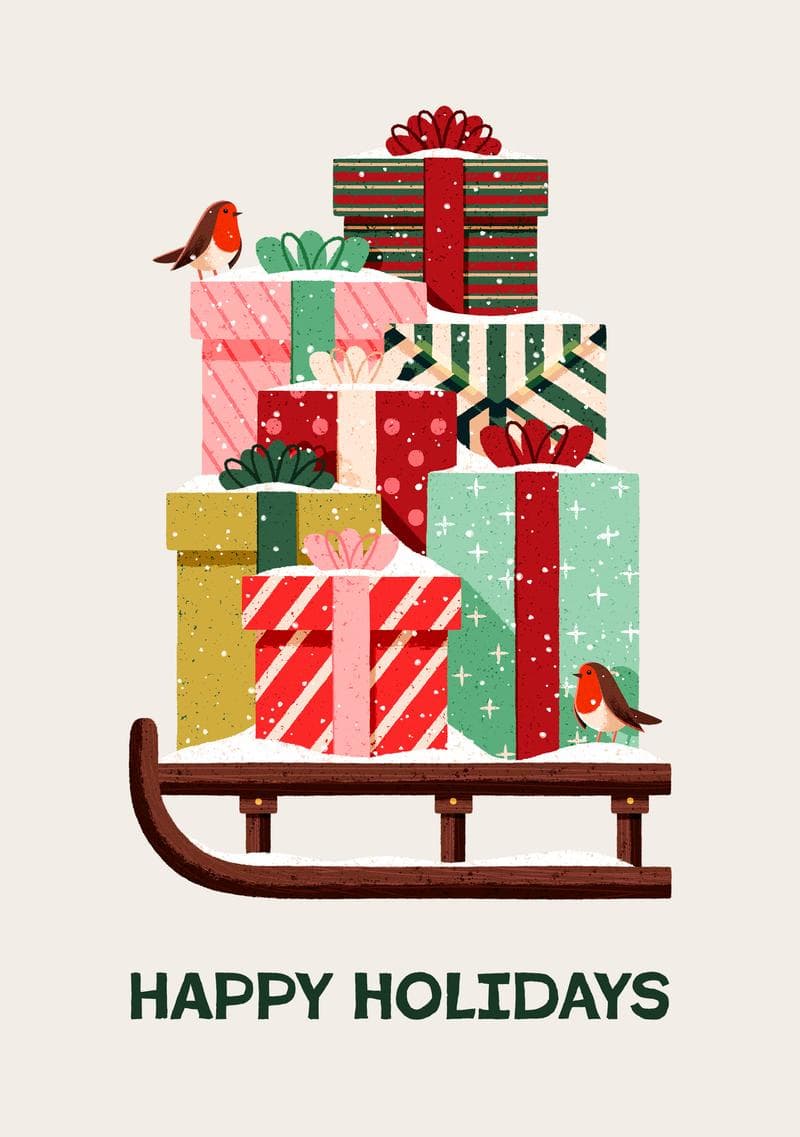 Happy Holidays card
