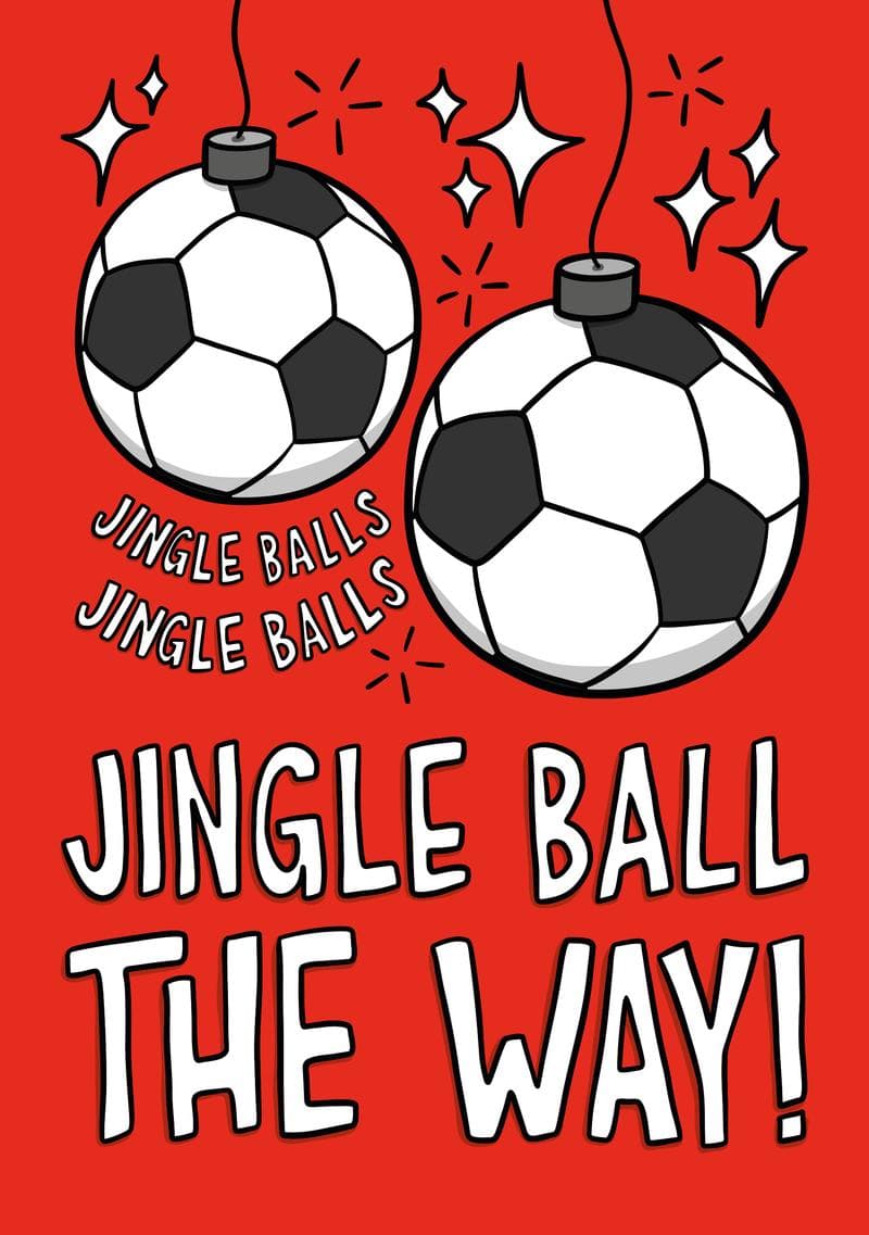 Jingle Ball the Way Christmas Card
