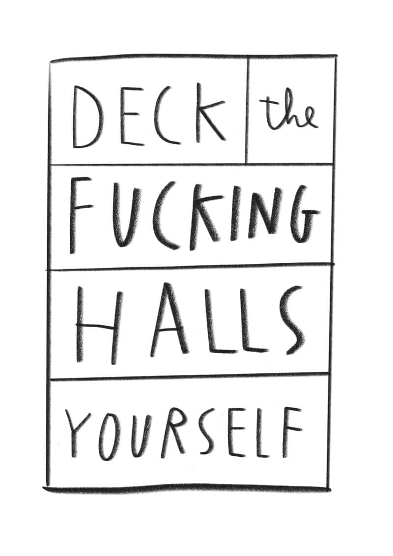 Deck the F***ing Halls Yourself card