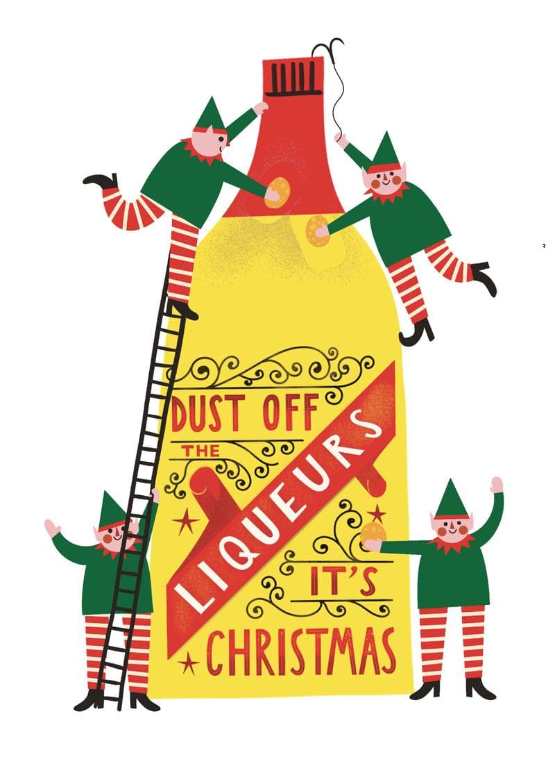 Dust Off the Liqueurs, It's Christmas card