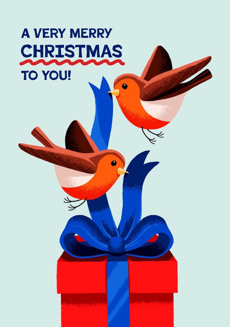 A Very Merry Christmas card