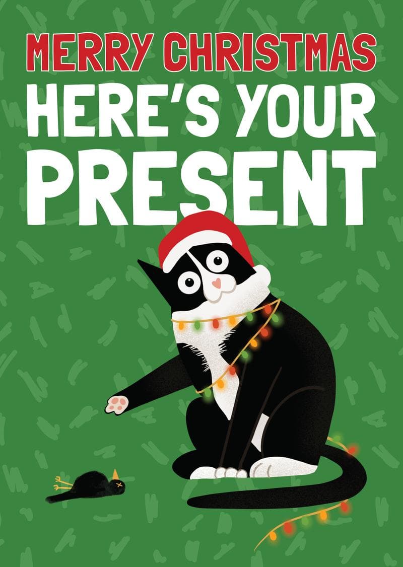 Merry Christmas Here's Your Present card