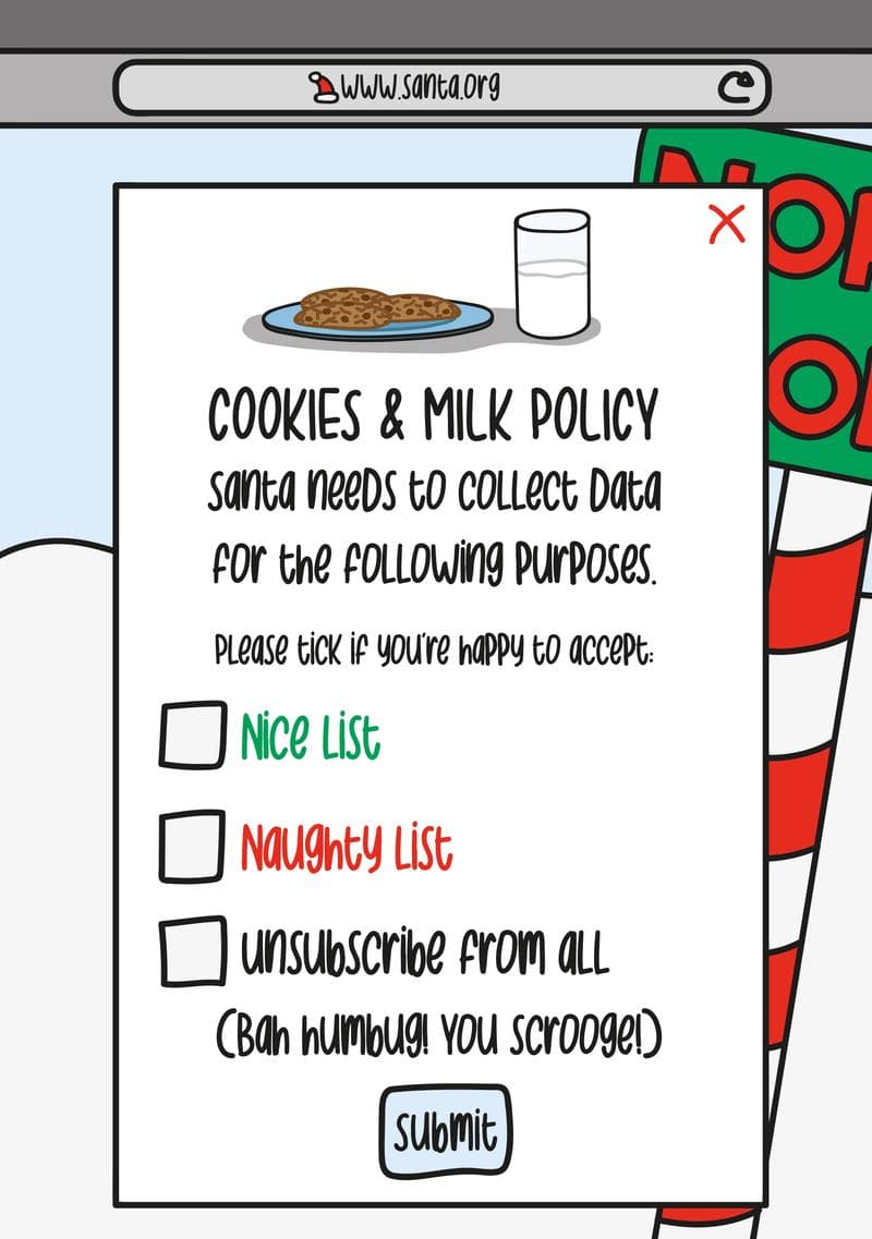 Santa's Cookies and Milk Policy