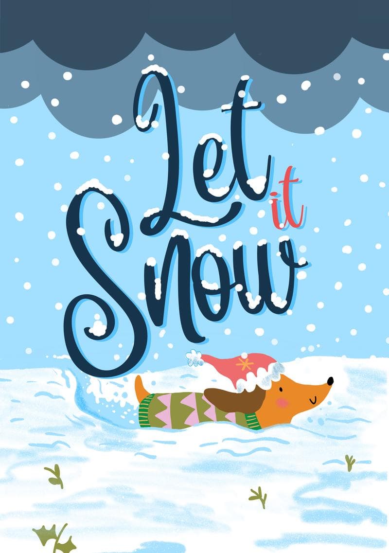 Let It Winter Snow card