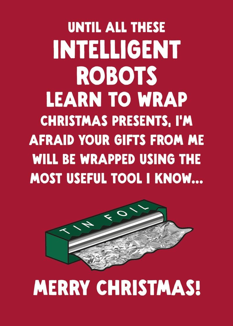 Robots and Tinfoil card