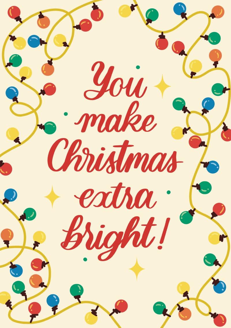 You Make Christmas Extra Bright