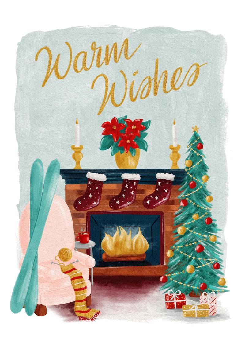 Warm Wishes by the Fireside