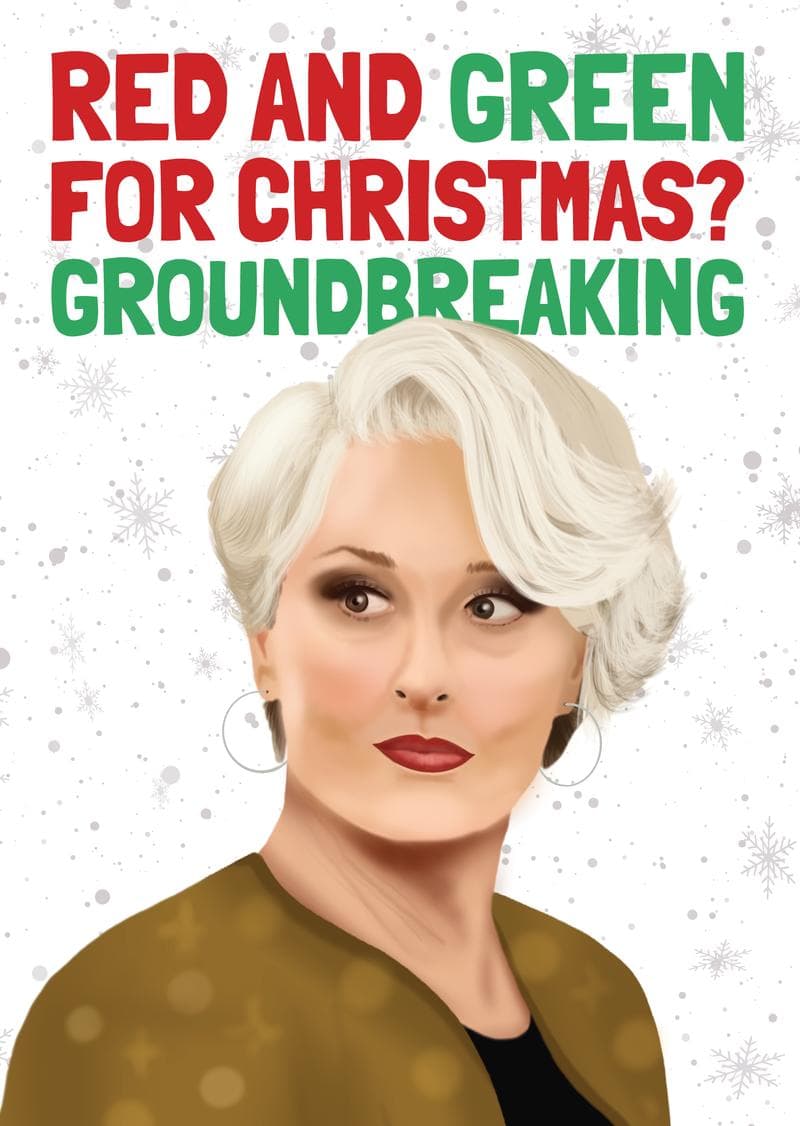 Groundbreaking Christmas Colors card