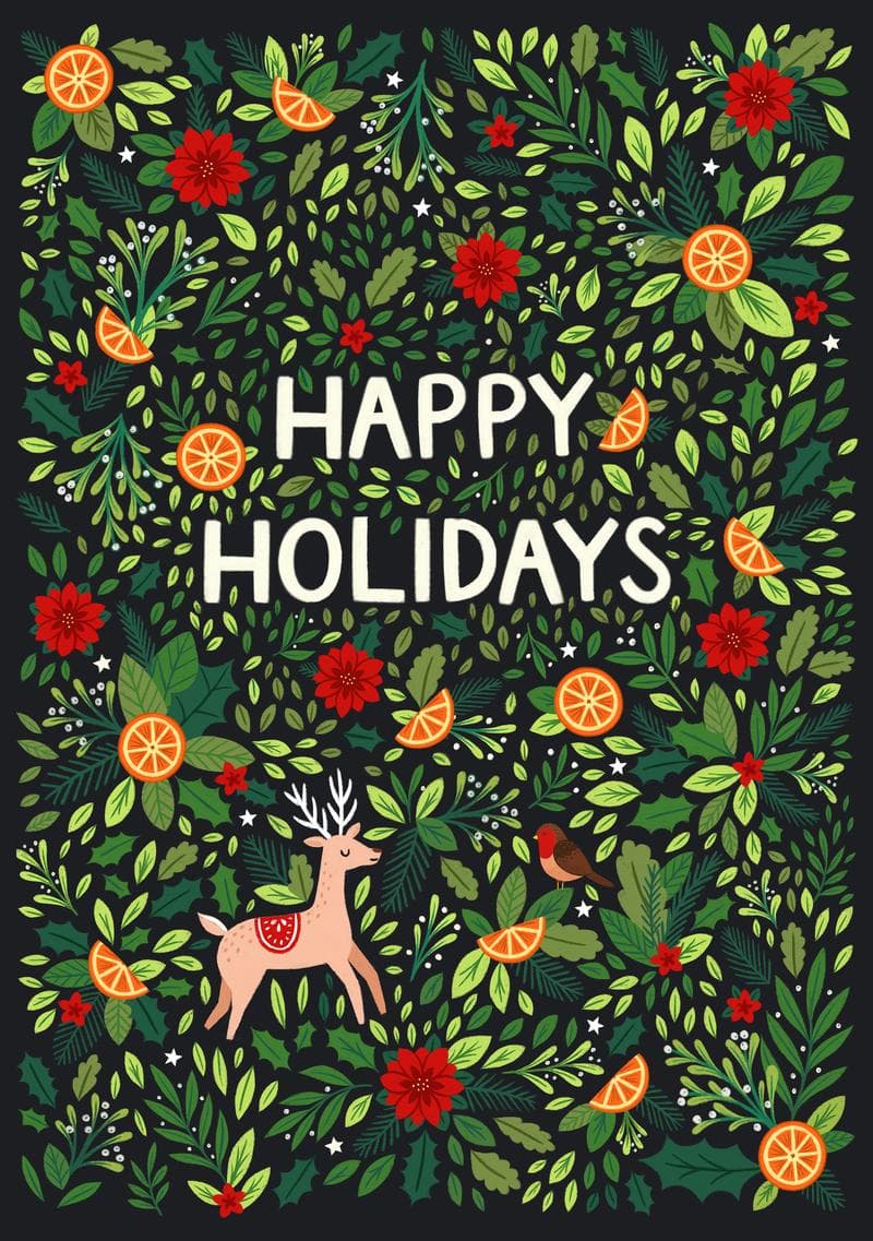 Festive Holiday Forest