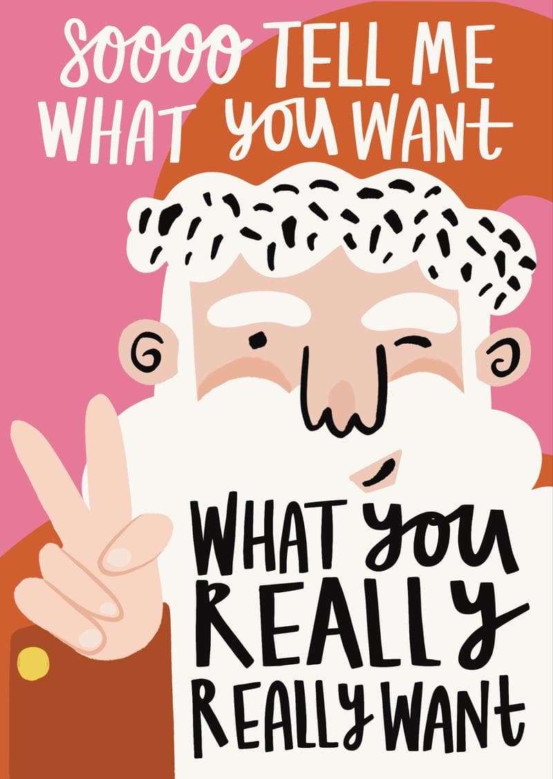 Spicy Santa Christmas card