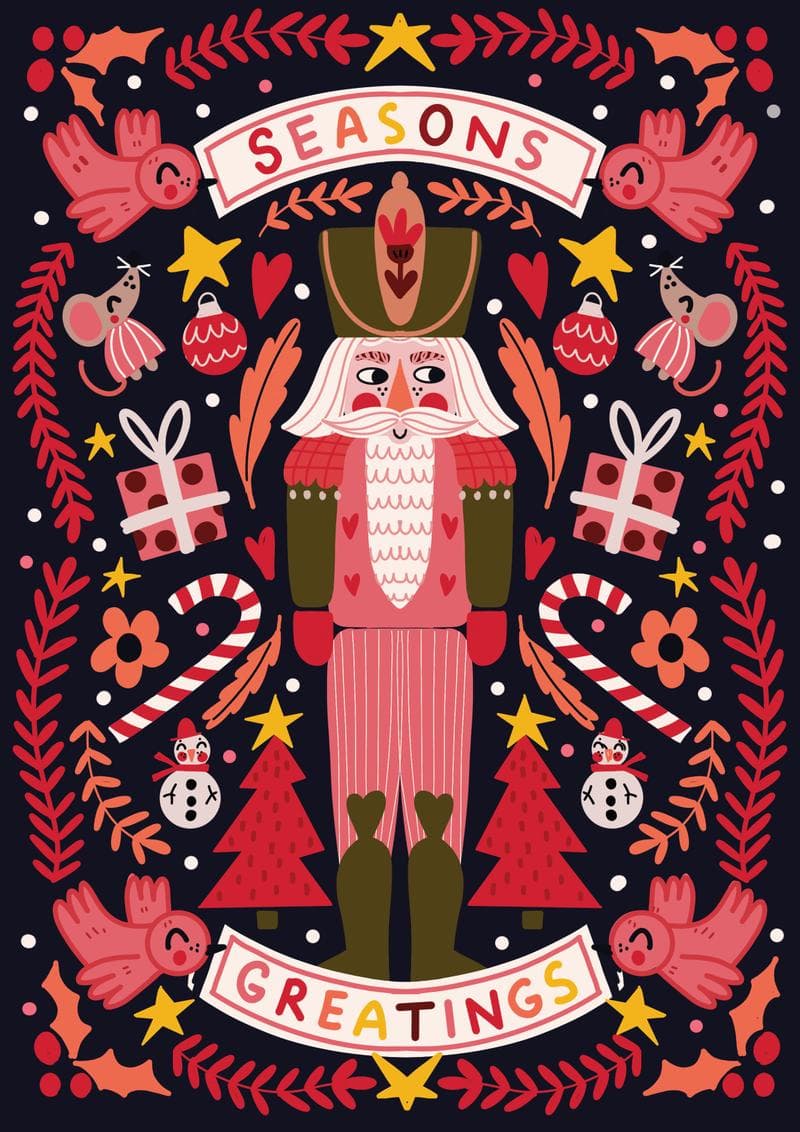 Nutcracker Season's Greetings card