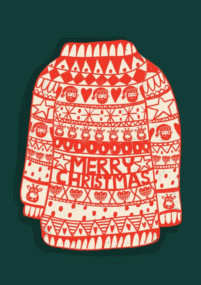 Festive Christmas Sweater card