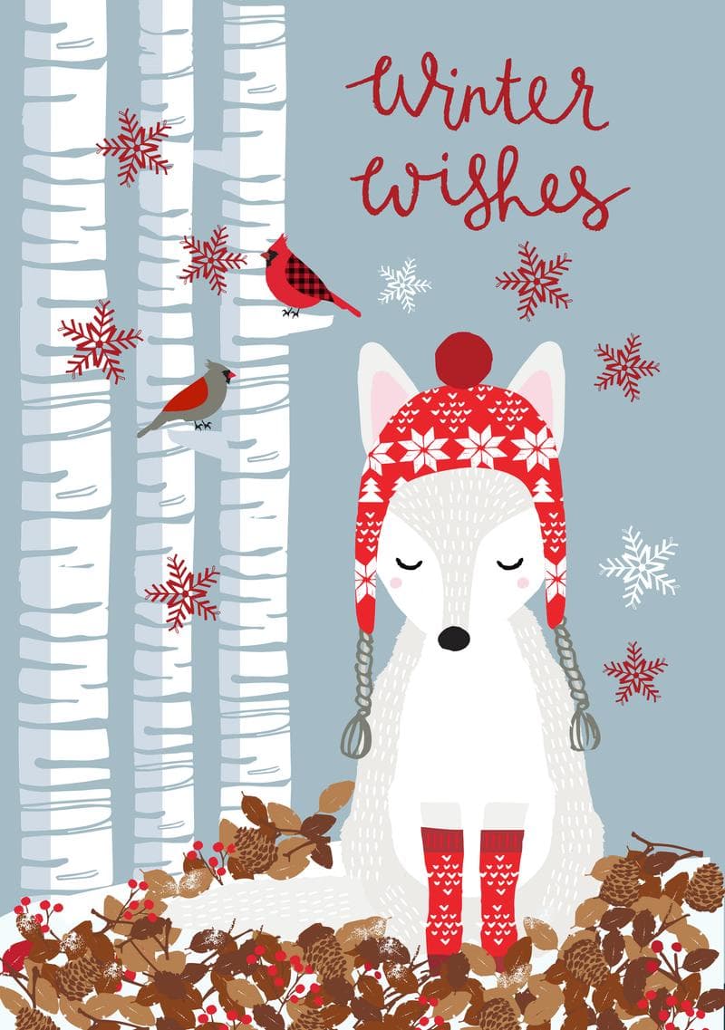Winter Wishes Woodland Fox