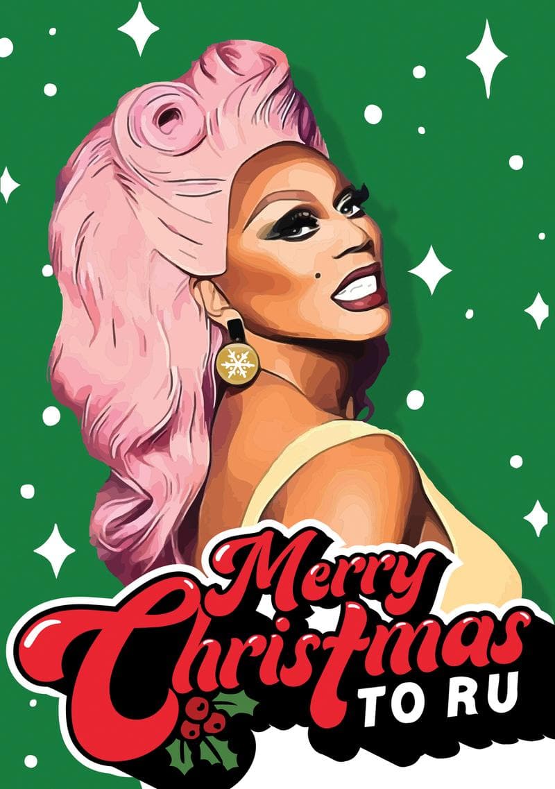 RuPaul Christmas card