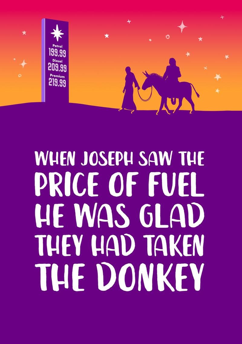 Joseph and the Donkey Christmas Fuel