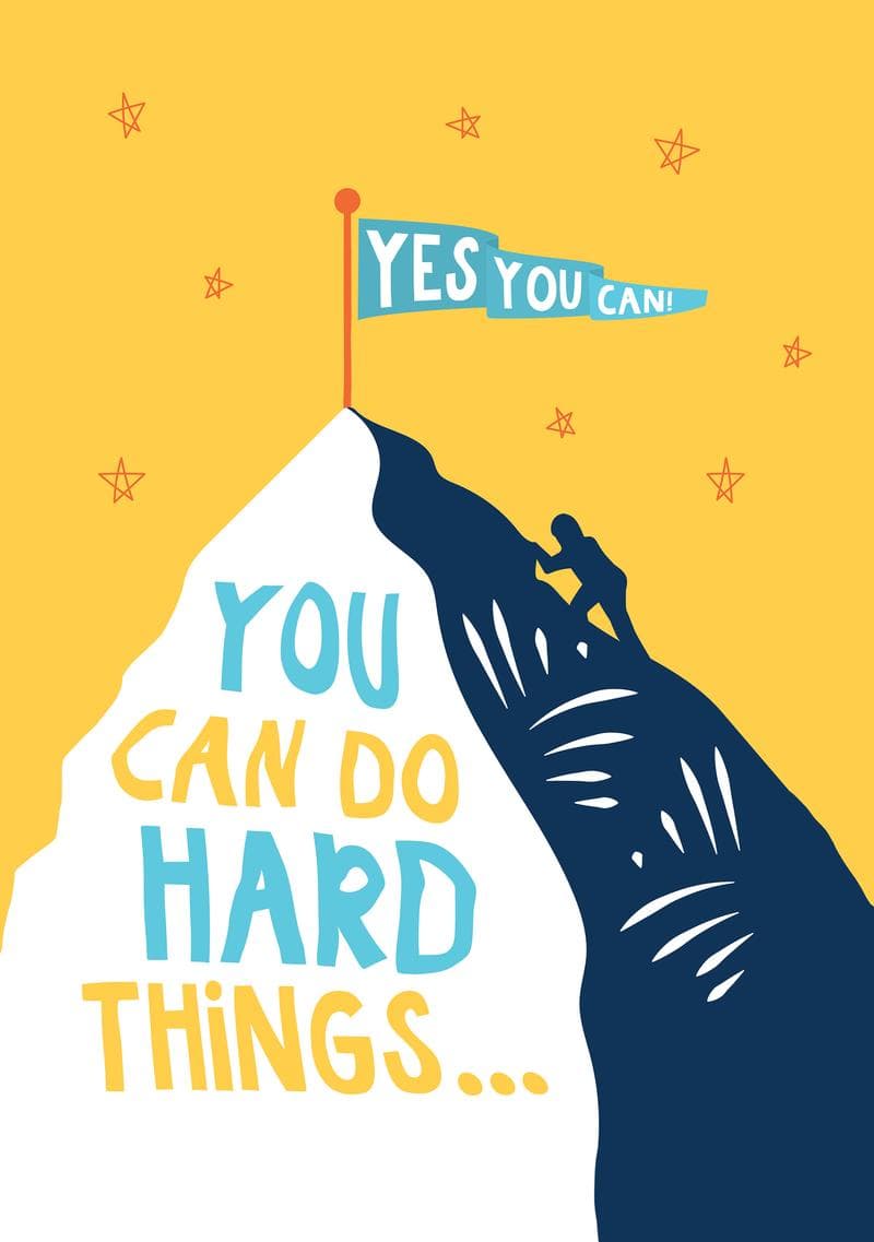 You Can Do Hard Things card