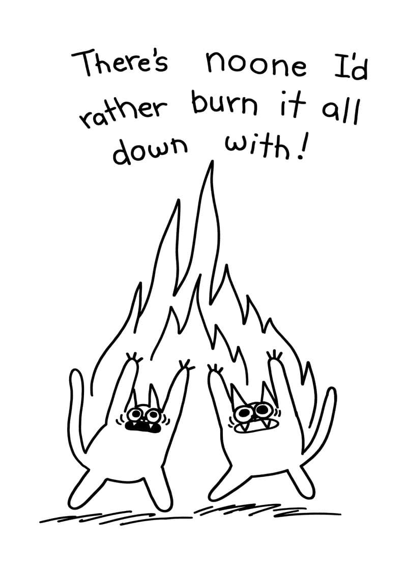 Burn It All Down Together card