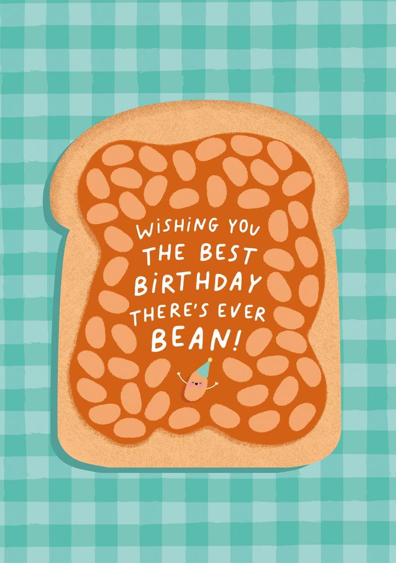 Baked Beans Birthday Card card