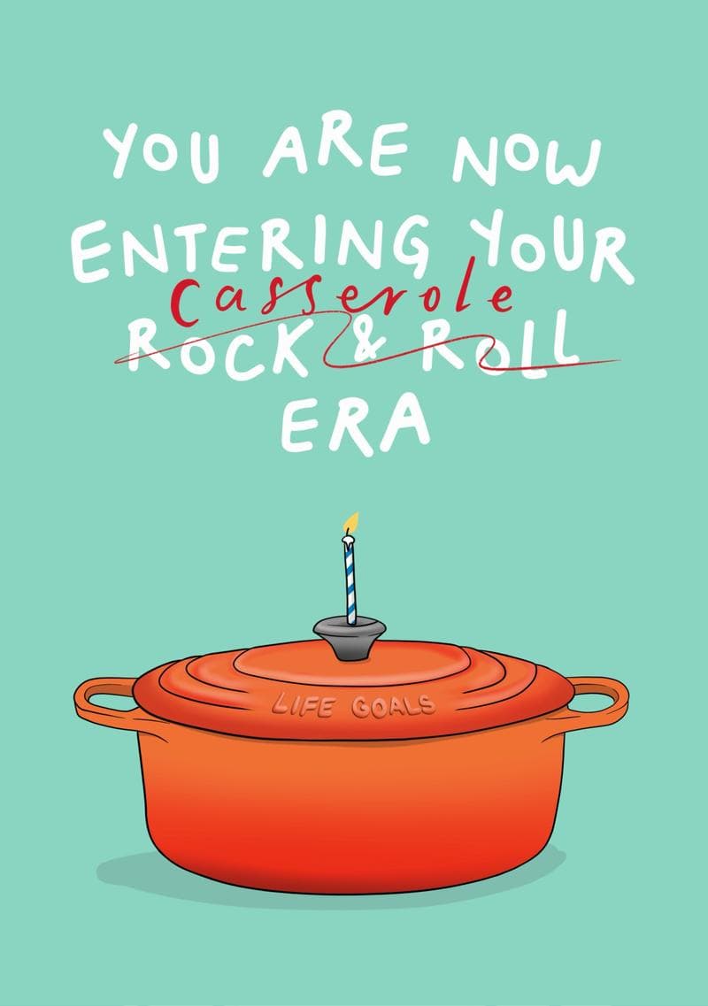 Entering Your Casserole Era card