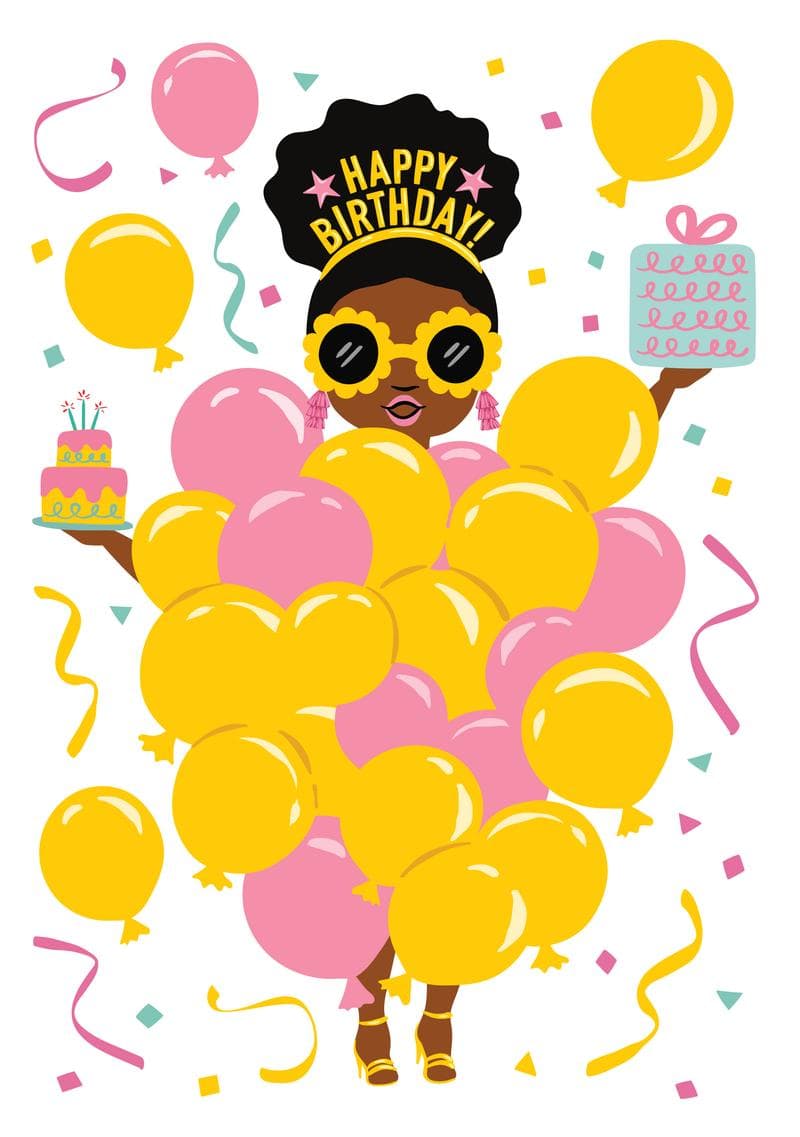 Fabulous Birthday Balloons Card