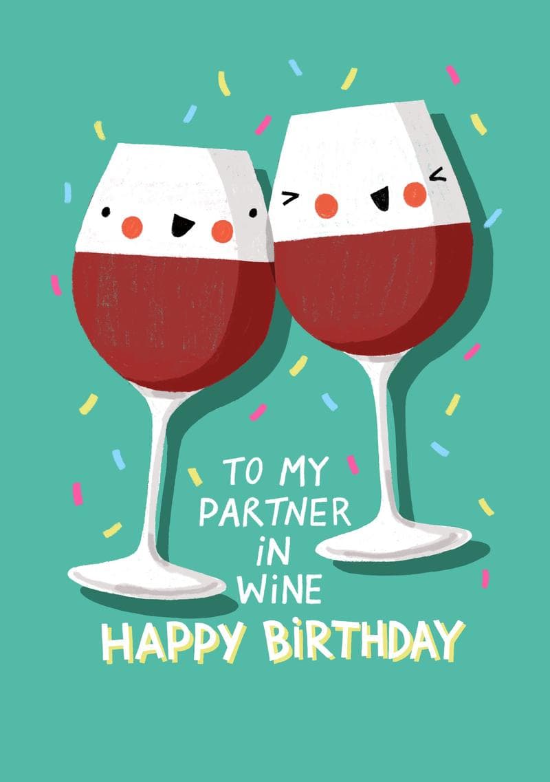 Partner in Wine card