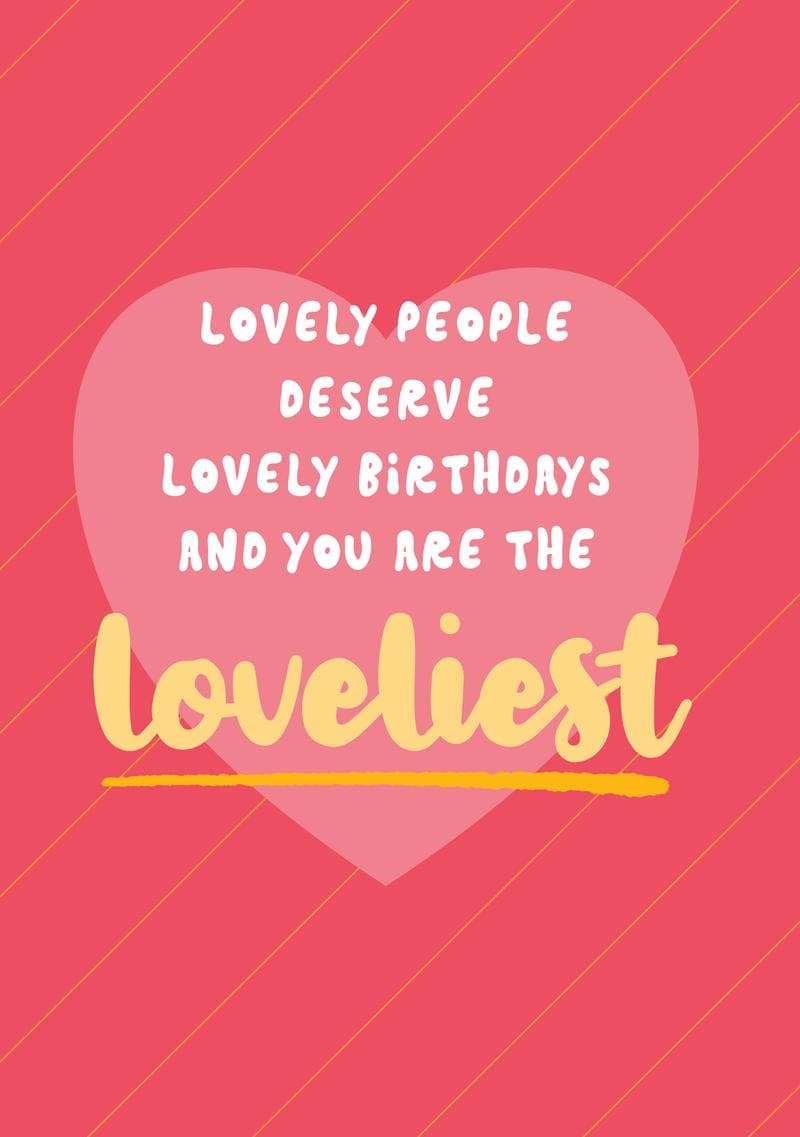 Lovely People Birthday Card