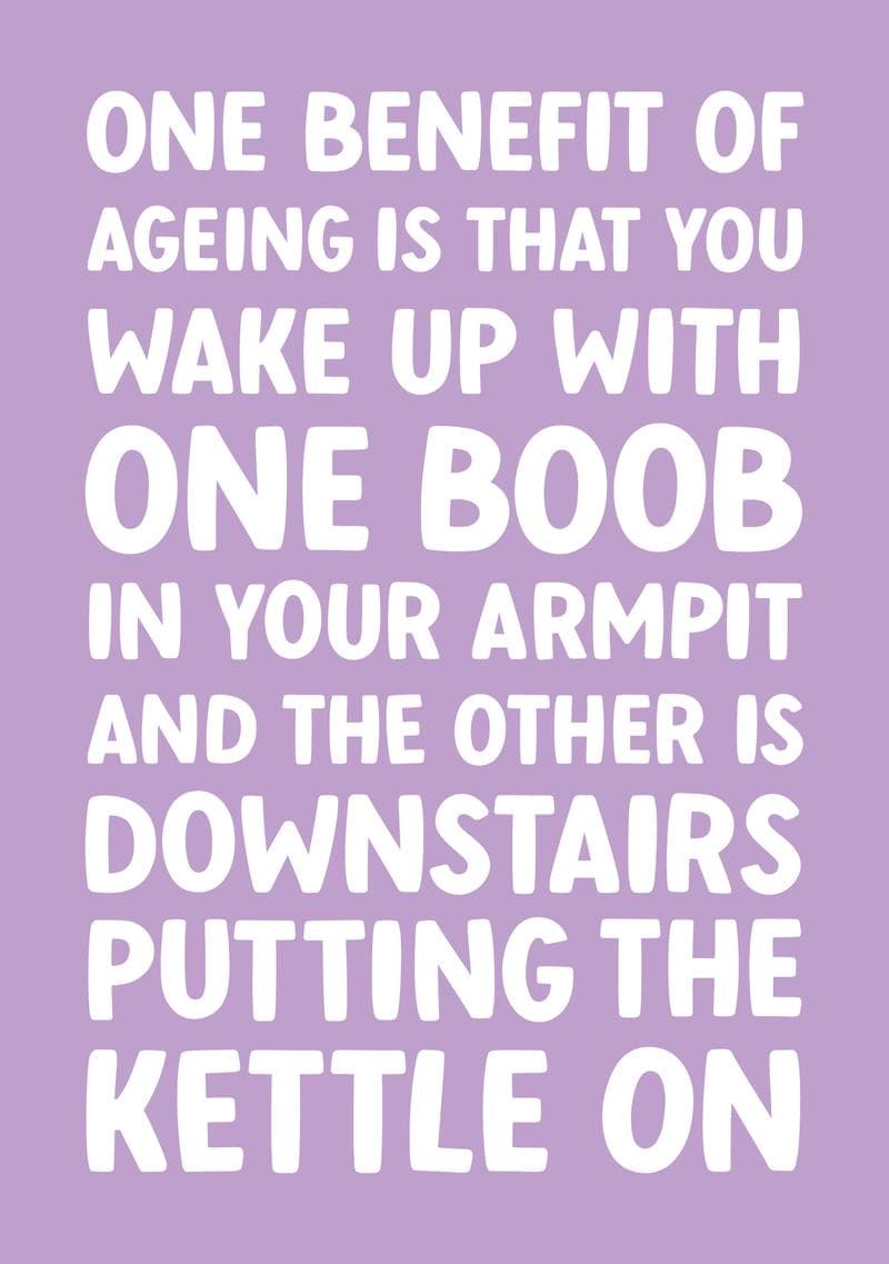Ageing Boob Humour Card card