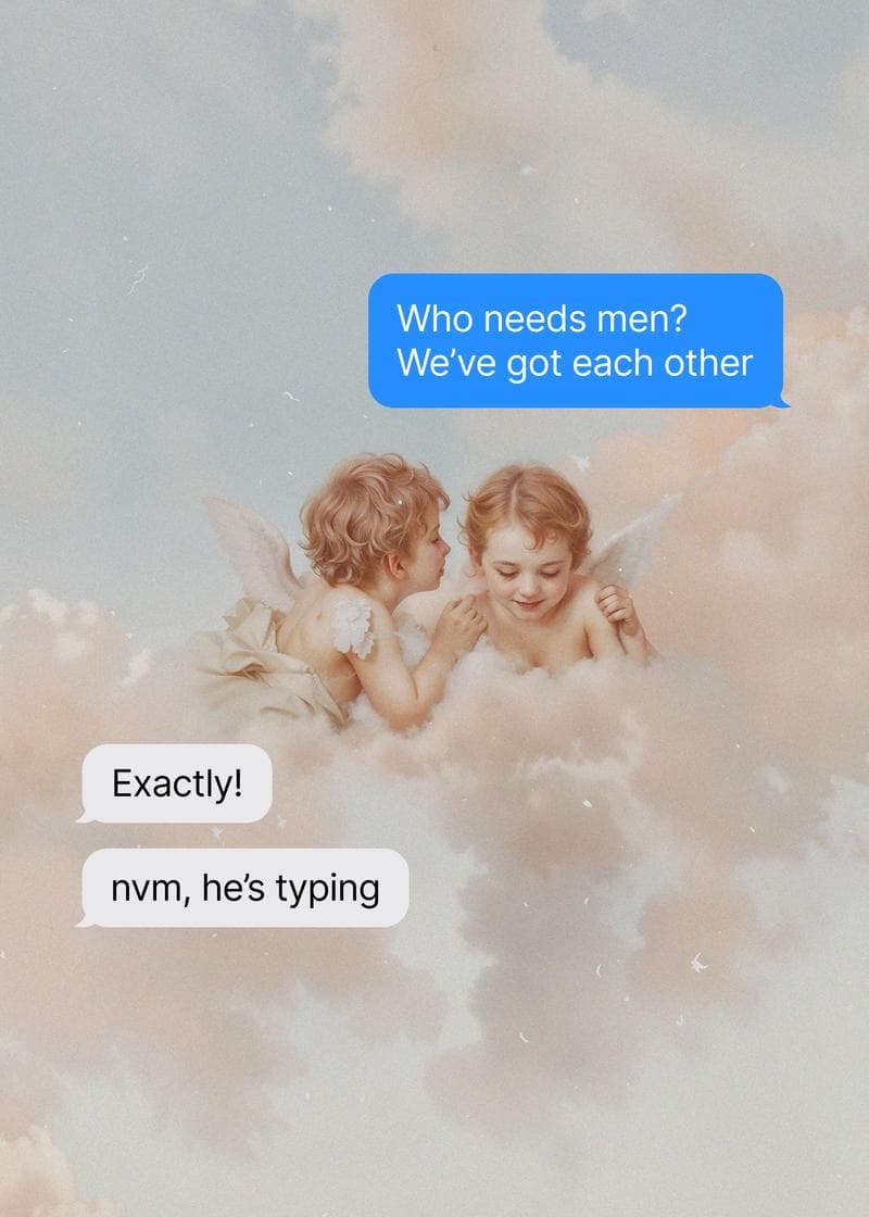 Friendship Humor Angel Card card
