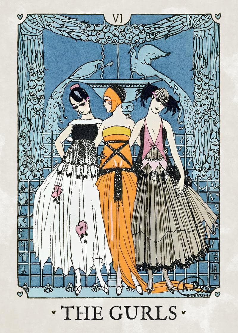 The Gurls Vintage Card card