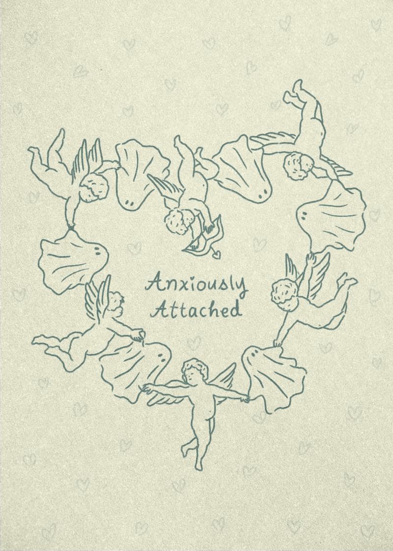 Anxiously Attached Angel Card card
