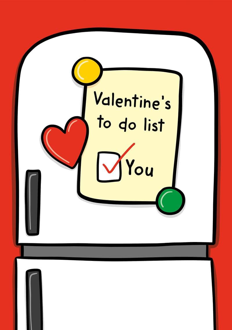 Valentine’s To-Do List Card card