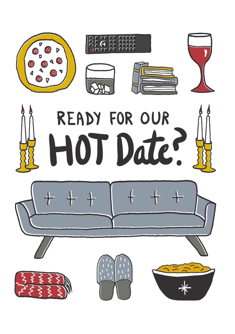 Hot Date Night card
