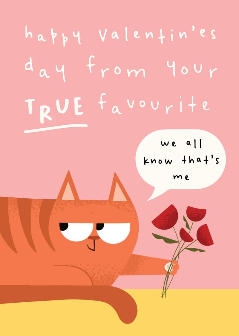True Favourite Valentine's Day card