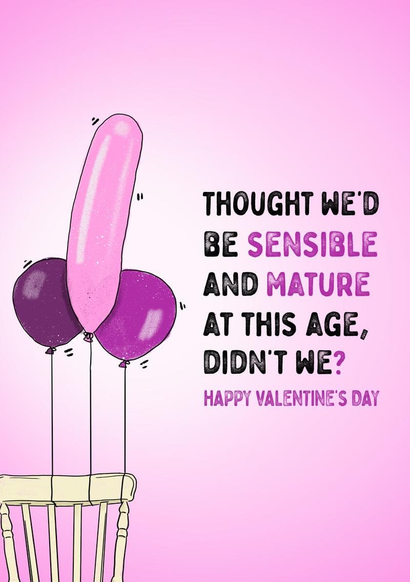 Sensible and Mature Valentine's Day Card card