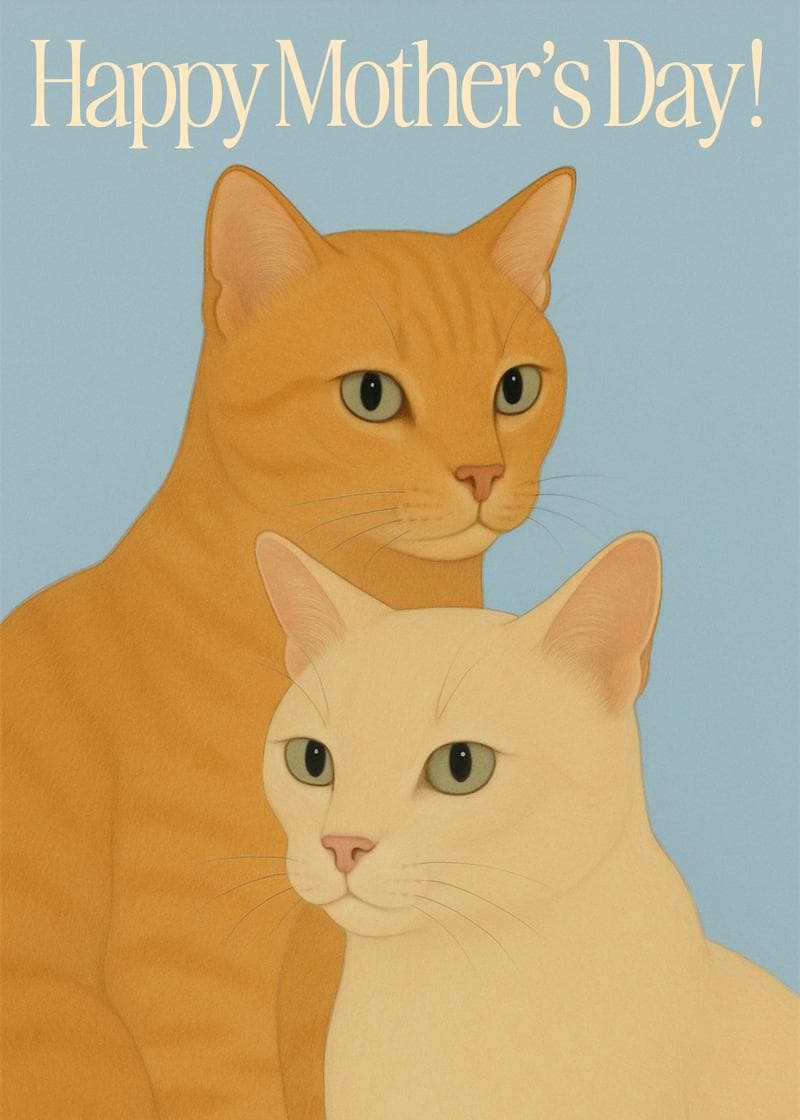 Happy Mother's Day, Cat Mom card