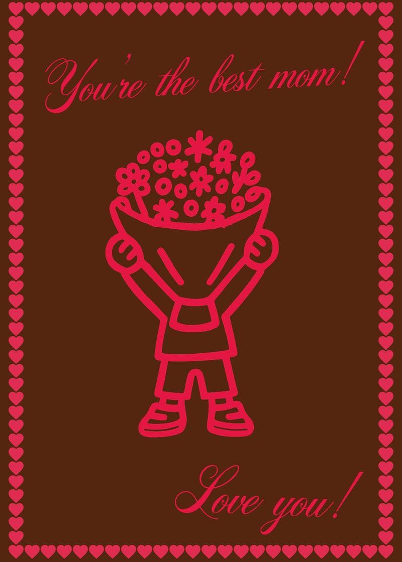 You're the Best Mom! card