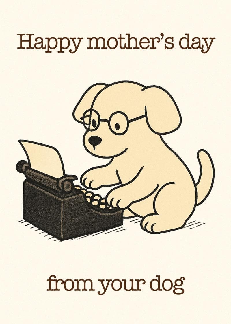Happy Mother's Day, From Your Dog card