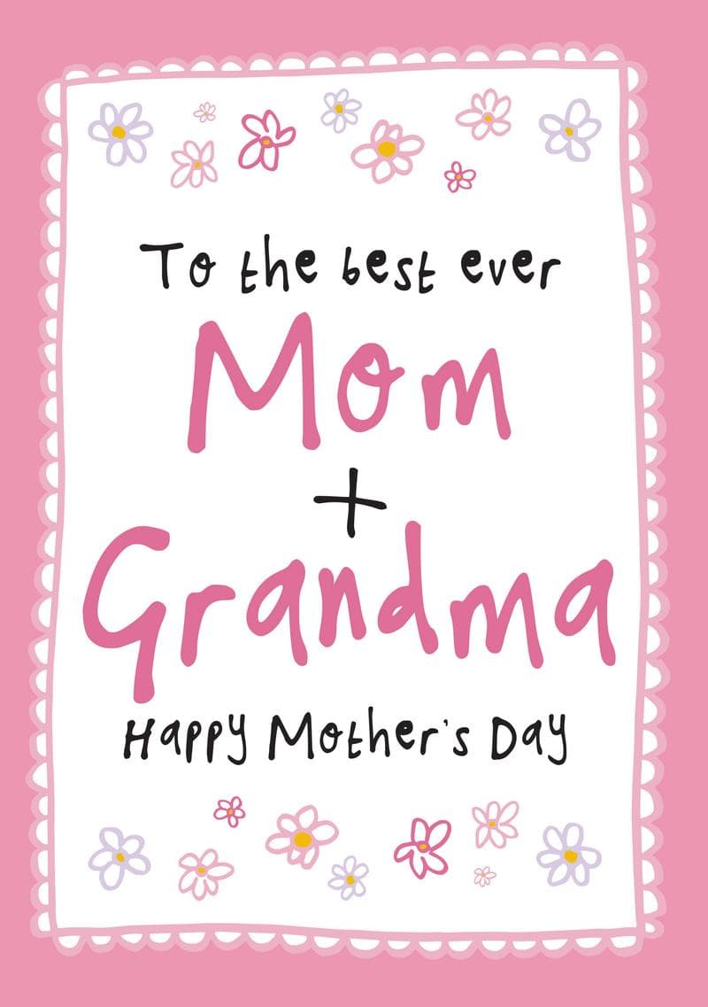 Best Mom and Grandma Mother's Day Card card