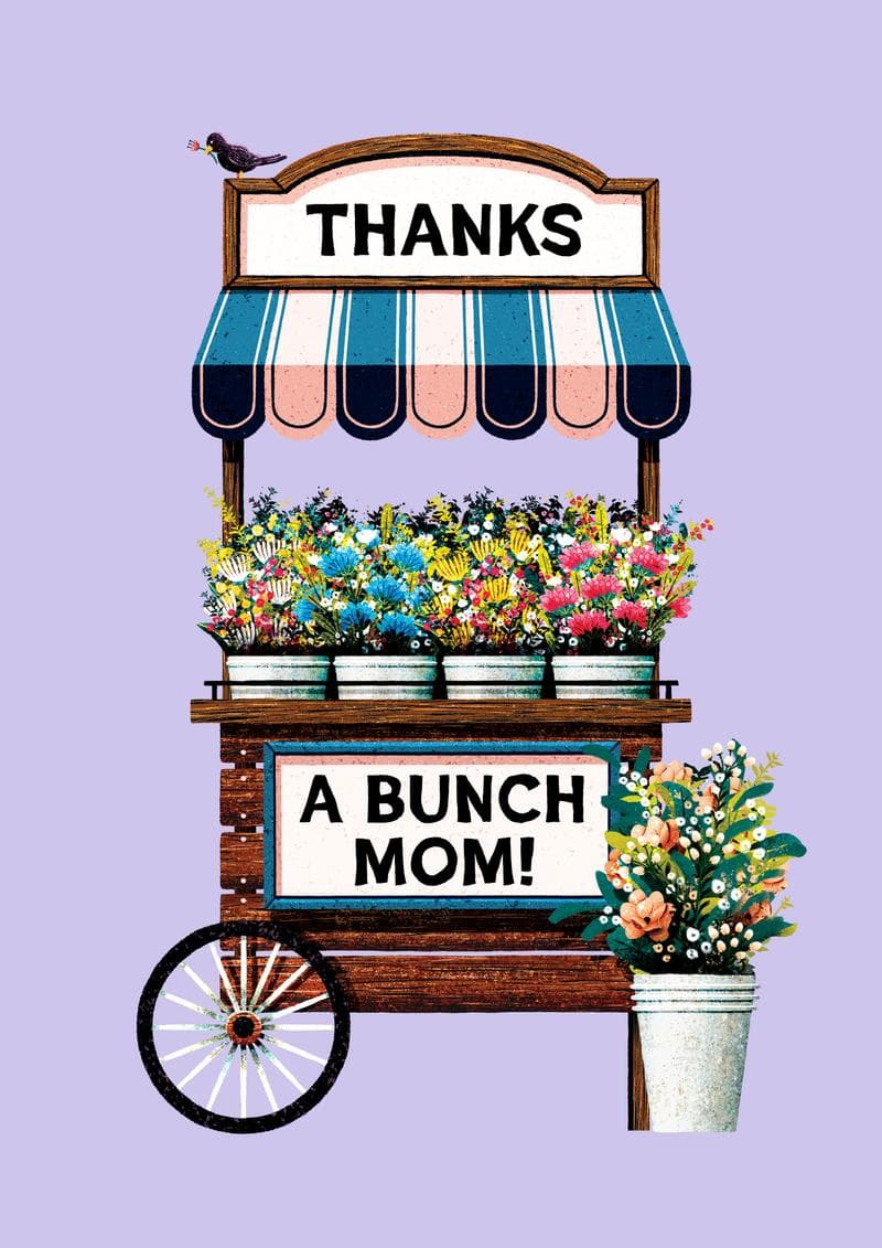 Thanks a Bunch Mom Card card
