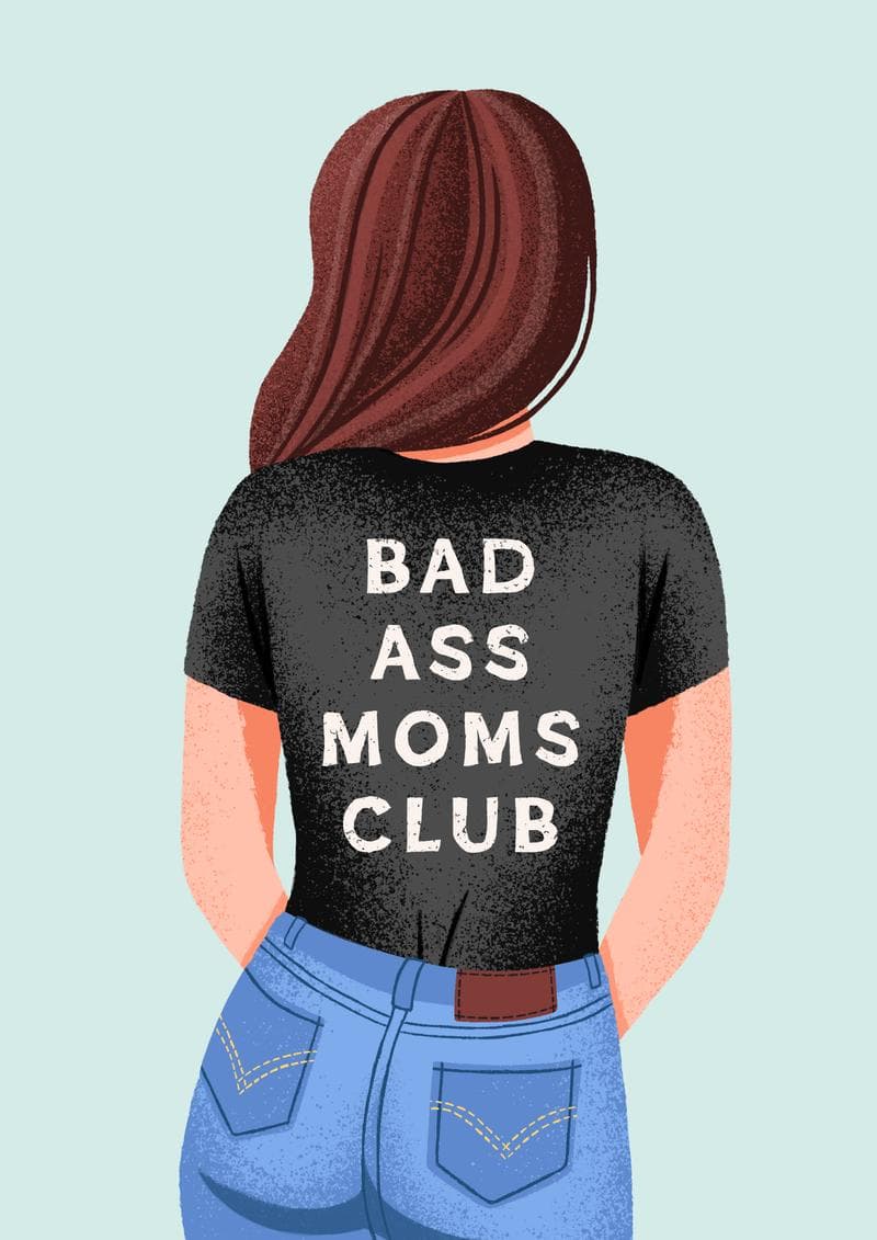 Bad Ass Moms Club Card card