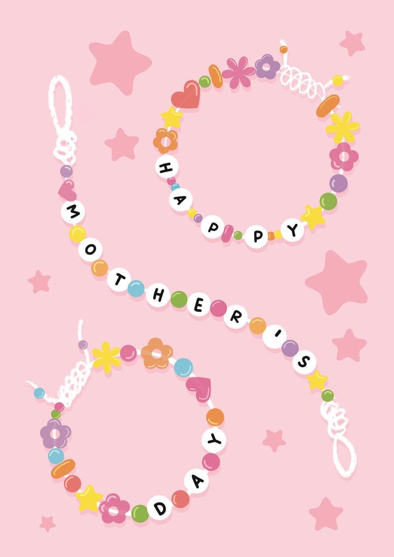 Beaded Bracelet Happy Mother’s Day Card