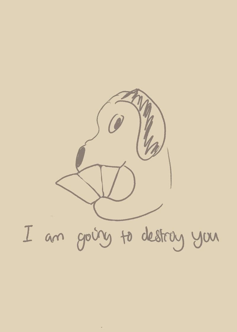 I Am Going to Destroy You (With Love) Card card