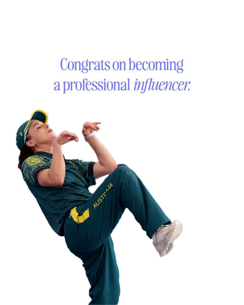 Congrats on Becoming a Professional Influencer Card card