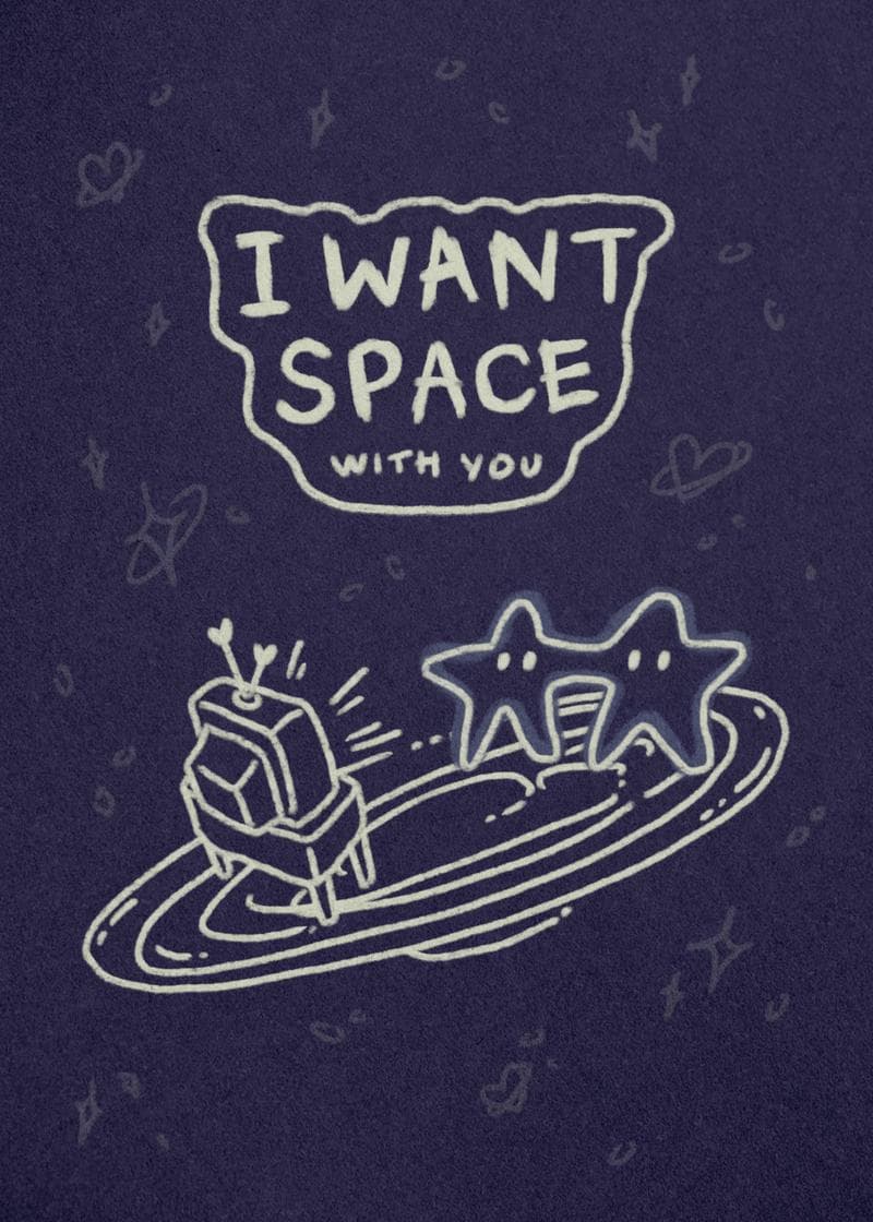 I Want Space With You Stars card