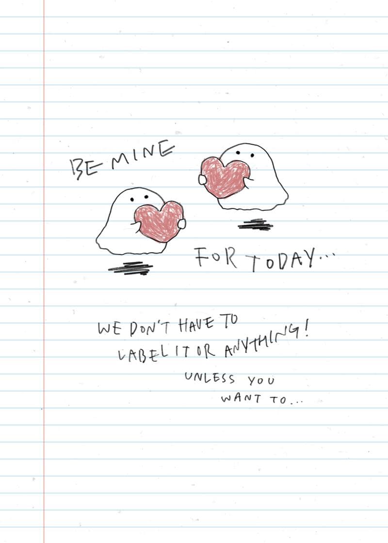 Be Mine For Today Card card