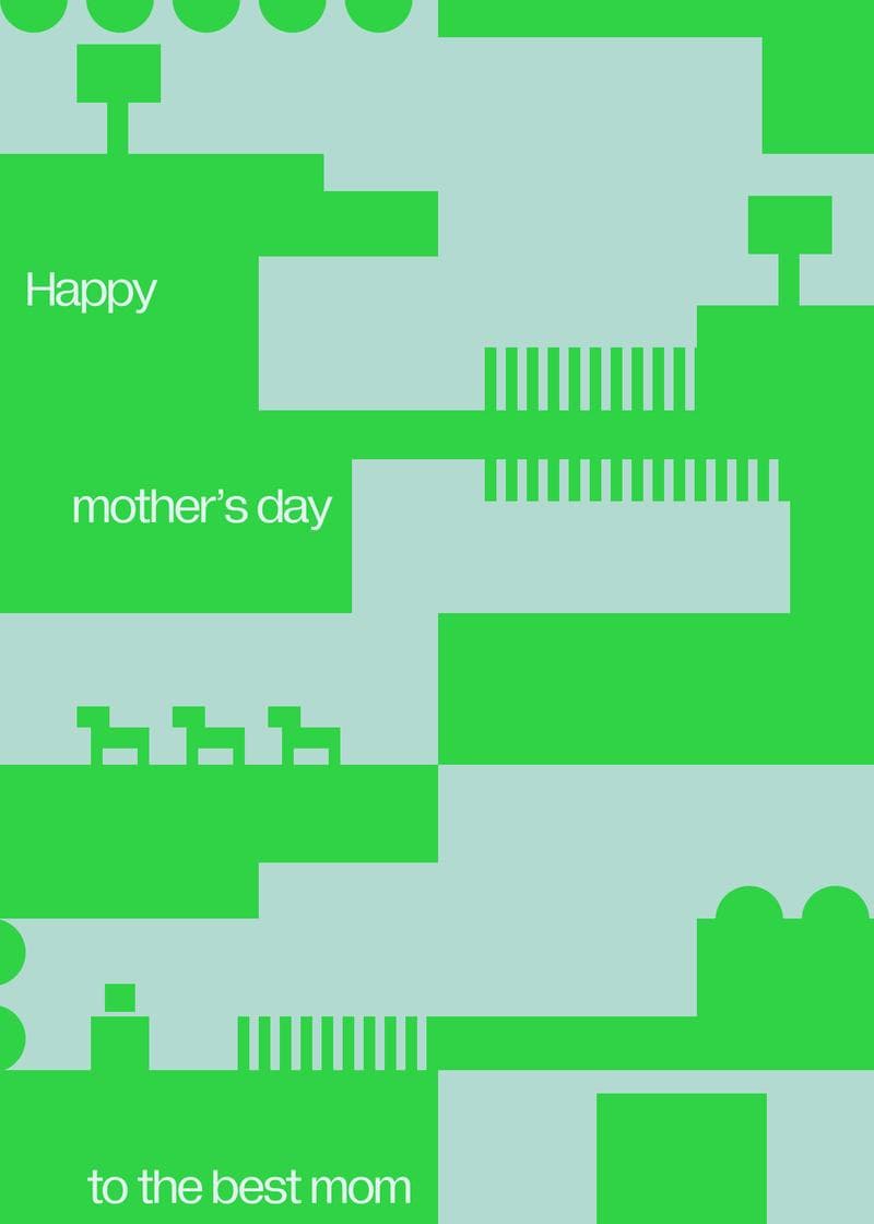 Best Mom Block City Card card